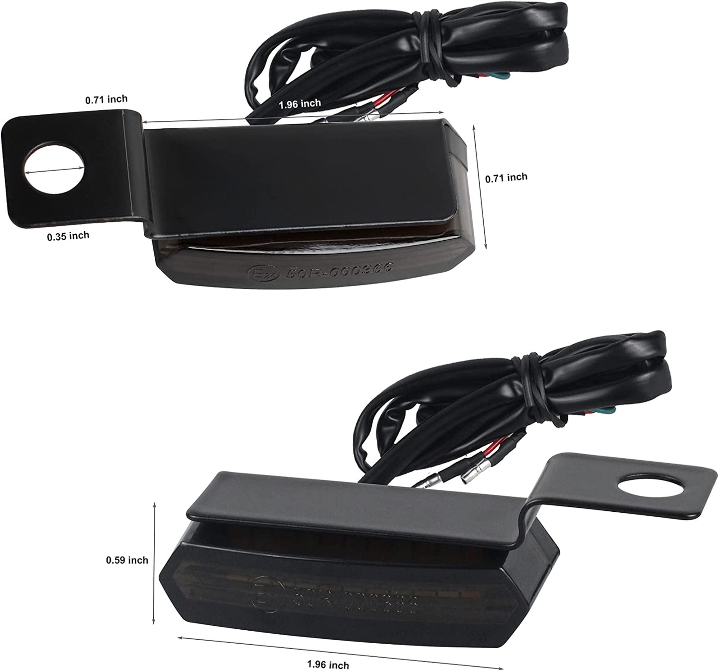 NTHREEAUTO Sequential Handlebar Front Turn Signals Flowing LED Motorcycle Blinkers Mini Running Light Compatible with Harley Dyna Sportster 883 Road King Softail