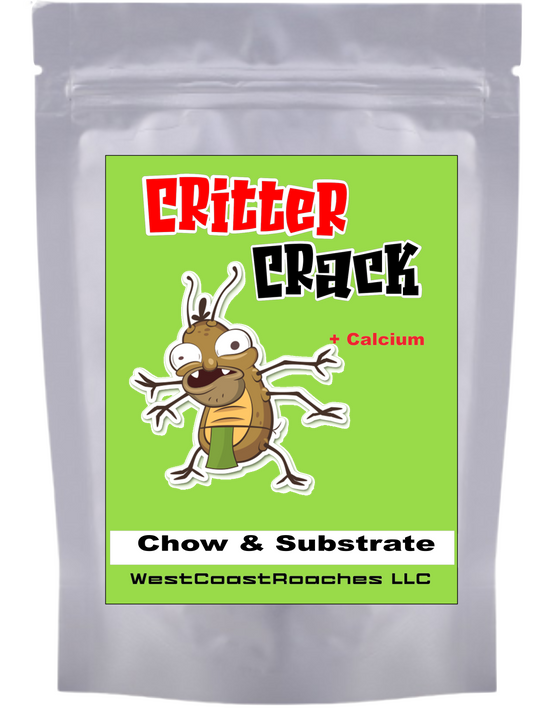 Critter Crack Roach Chow. Superworm and Mealworm substrate